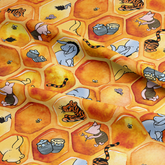 Tissu numérique Mickey Mouse couleur chocolat 100 % coton 145 cm de large, idéal pour l'artisanat, le matelassage, la couture, la confection de vêtements et les loisirs créatifs pour enfants